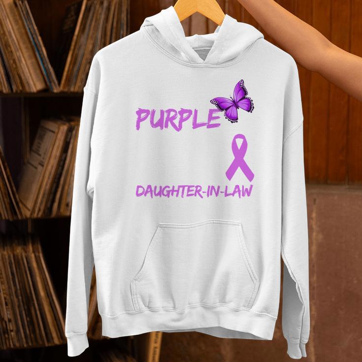 I Wear Purple In Memory Of My Daughter-In-Law Overdose Unisex Hoodie