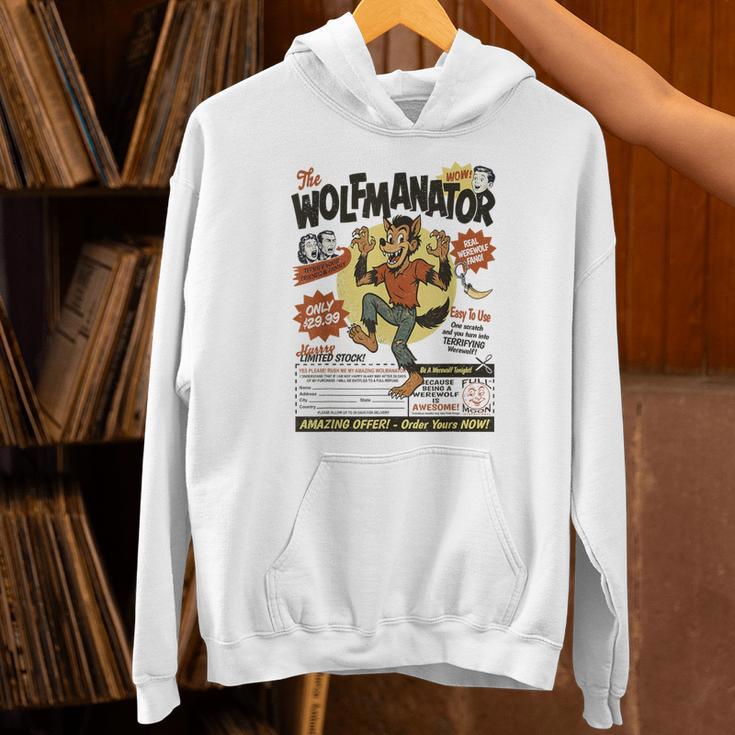 Werewolf Wolfmanator Nostalgia Vintage Halloween Unisex Hoodie Werewolf Wolfmanator Nostalgia Vintage Halloween Unisex Hoodie