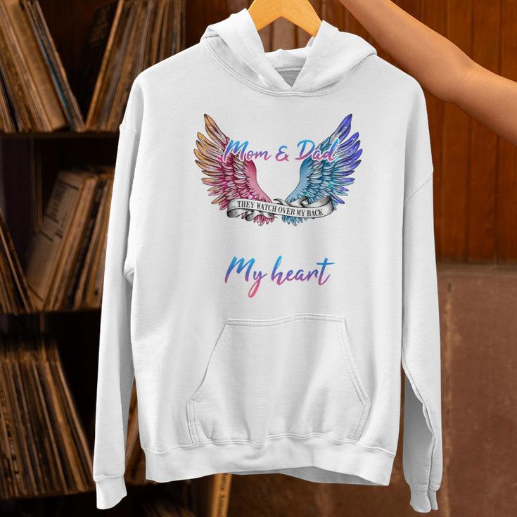 Wings In Memory Of Mom Dad In Heaven Guardian Angel Memorial Unisex Hoodie Wings In Memory Of Mom Dad In Heaven Guardian Angel Memorial Unisex Hoodie