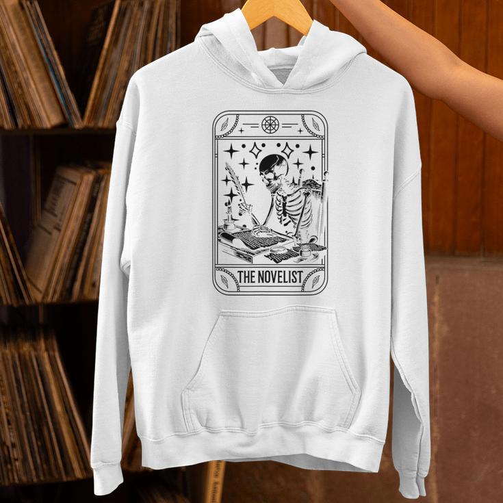 Writer Novelist Book Poetry Author Skeleton Tarot Card Unisex Hoodie Writer Novelist Book Poetry Author Skeleton Tarot Card Unisex Hoodie