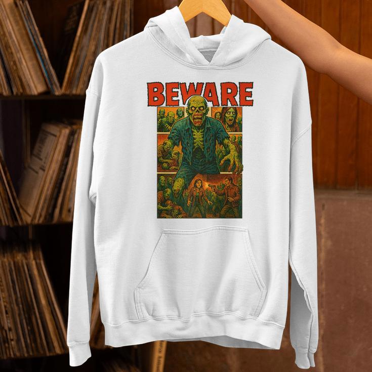 Zombie Tee Horror Movie Poster Vintage Comic Book Graphic Premium Unisex Hoodie Zombie Tee Horror Movie Poster Vintage Comic Book Graphic Premium Unisex Hoodie