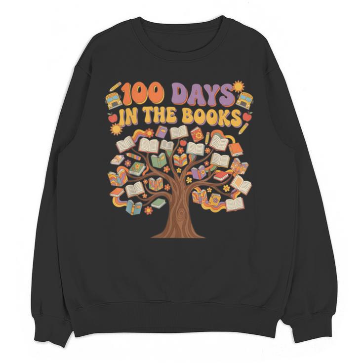 100 Days Of School 100 Days In The Books Librarian Read Unisex Sweatshirt