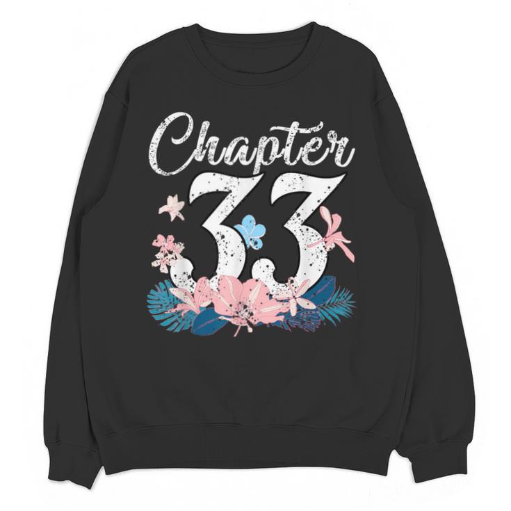 1988 Happy Birthday Chapter 33 Year Old Women Book Lover Unisex Sweatshirt