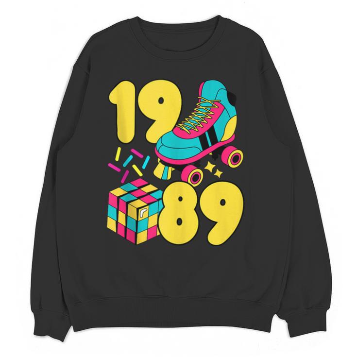 1989 Retro Raised In The 80s Old School Nostalgia Vibes Unisex Sweatshirt