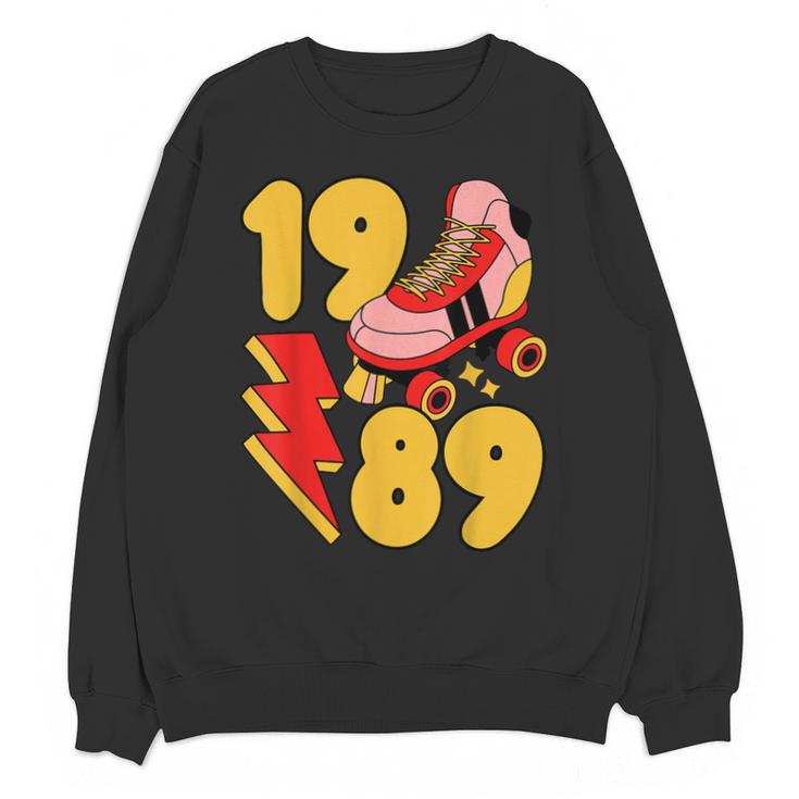 1989 Retro Roller Skate Vintage 80s Nostalgia Collector Unisex Sweatshirt