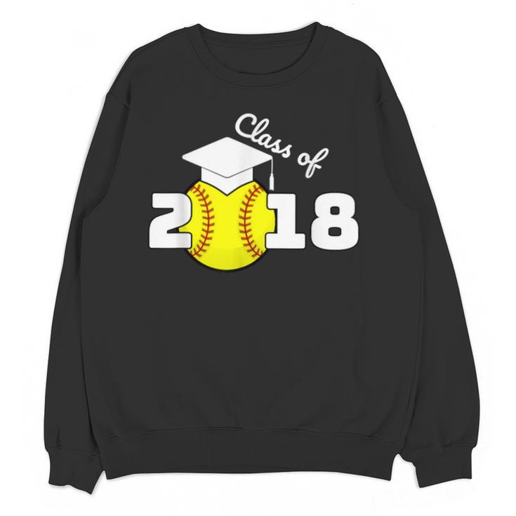 2018 Softball Senior Graduation Shirt For Girls Grad Unisex Sweatshirt