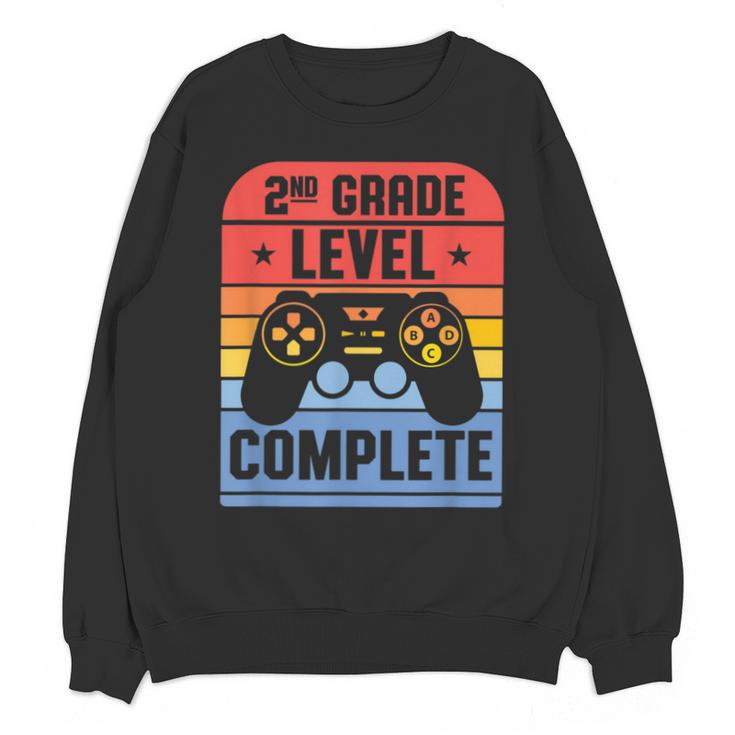 2nd Grade Level Complete Graduation Student Video Gamer Unisex Sweatshirt