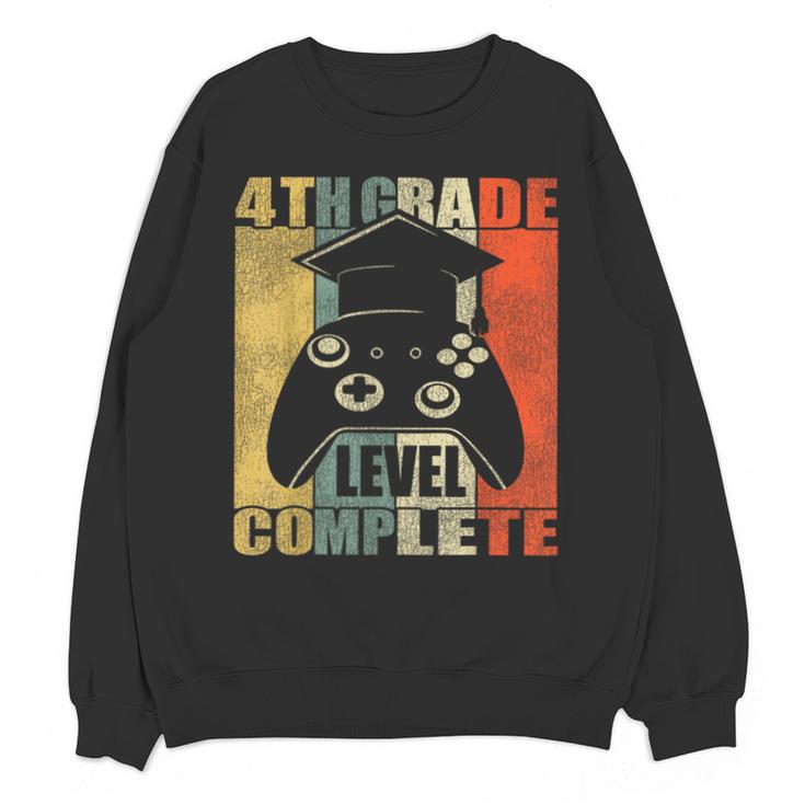 4th Grade Level Complete Gamer Class Of 2023 Graduation Unisex Sweatshirt