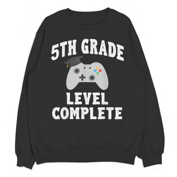 5th Grade Level Complete Gamer Class Of 2025 Graduation Unisex Sweatshirt