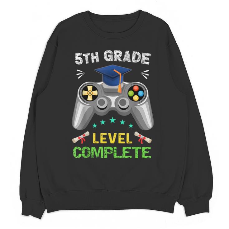 5th Grade Level Complete Gaming Graduation Class 2023 Gamer Unisex Sweatshirt