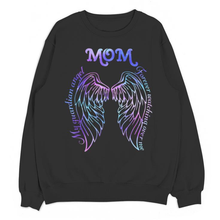 61eO Mom Memory My Guardian Angels Loss Of Mom Memorial Unisex Sweatshirt