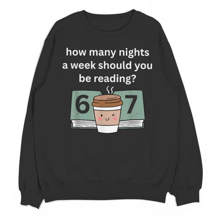 67 Meme English Teacher Reading Book Lover Humor Unisex Sweatshirt