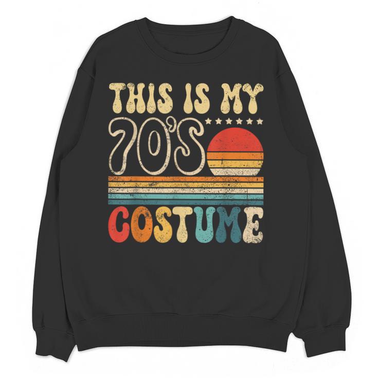 This Is My 70s Costume Vintage Nostalgia Mixtape 1970s Party Unisex Sweatshirt