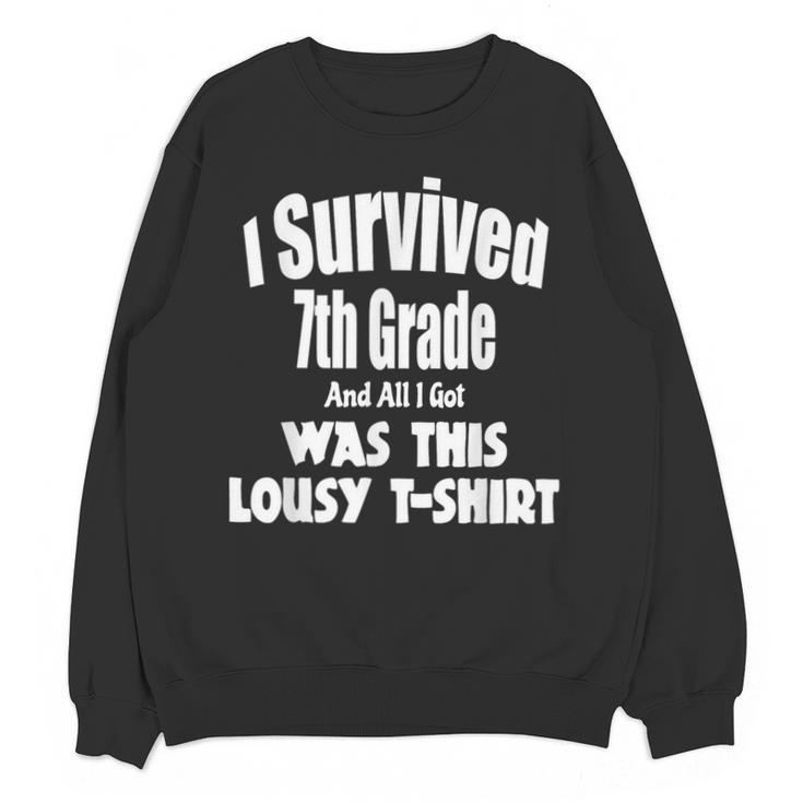 7th Seven Grade Graduation Shirt Boy Girl Graduate Education Unisex Sweatshirt