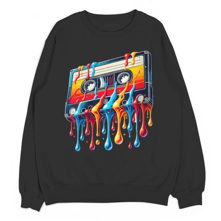 80s 90s Retro Party Costume Nostalgia Cassette Unisex Sweatshirt