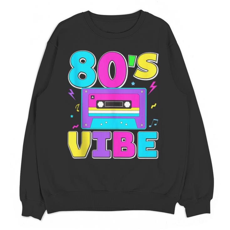 80's Vibe Retro Style Cassette Tape Nostalgia 1980s Party Unisex Sweatshirt 80's Vibe Retro Style Cassette Tape Nostalgia 1980s Party Unisex Sweatshirt