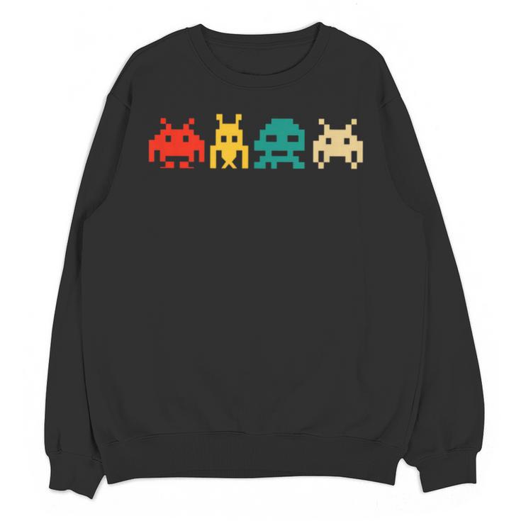 80s Video Game Nostalgia Retro Vintage Arcade Novelty Unisex Sweatshirt