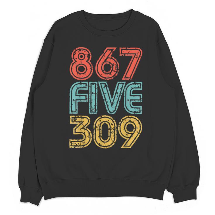 8675309 Retro Vintage 80's 90's Music Nostalgia Unisex Sweatshirt