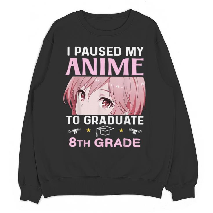 8th Grade Graduation Anime 2024 Graduate Middle School Girls Unisex Sweatshirt