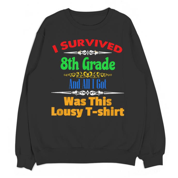 8th Grade Graduation  Boys Girls Grad Education Unisex Sweatshirt