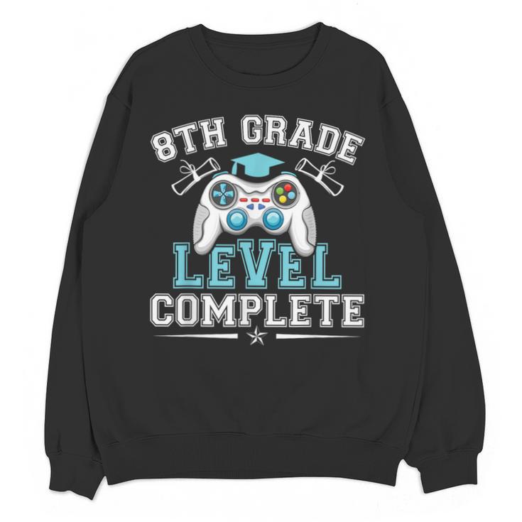 8th Grade Level Complete Graduation 2025 Class Eighth Grade Unisex Sweatshirt