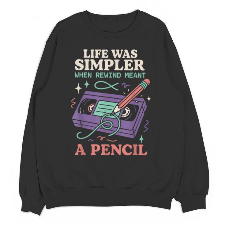 90s Baby Tired Millennial Burnout Nostalgia Parenting Unisex Sweatshirt