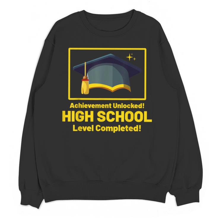 Achievement Unlocked High School Graduation Gamer Unisex Sweatshirt