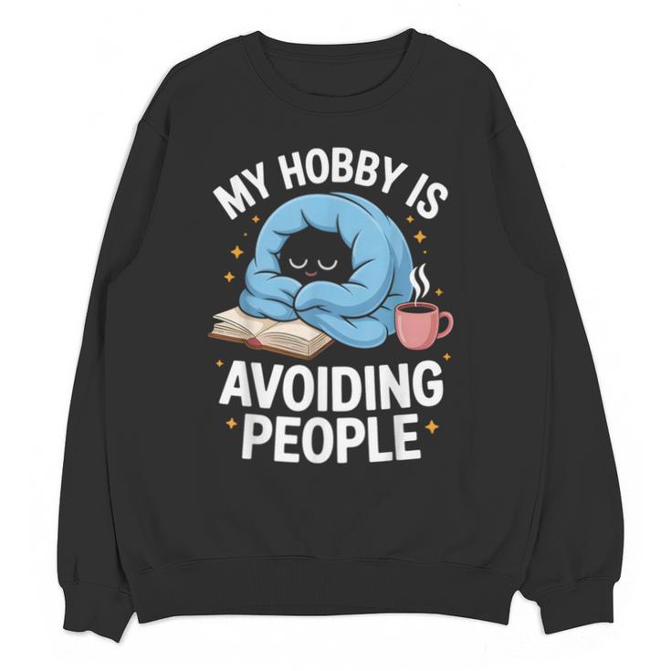 Anti-Social Club Homebody Introvert Hibernate Hermit Shyness Unisex Sweatshirt