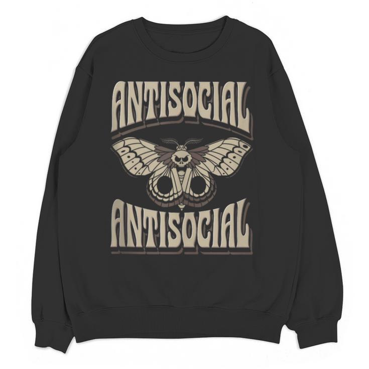 Antisocial Butterfly Quote Socially Selective Introvert Unisex Sweatshirt