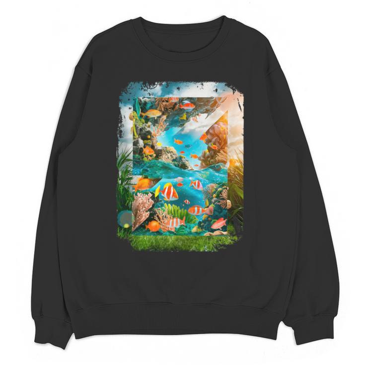 Aqua In The Skies Frutiger Aero Unisex Sweatshirt