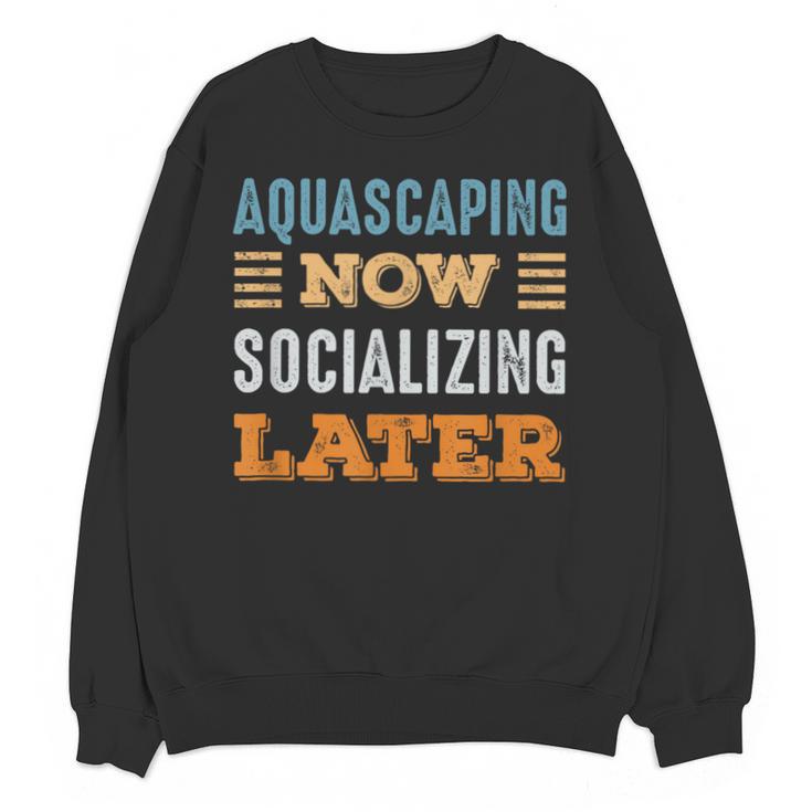 Aquascaping Now Minimal Socializing Introvert Vintage Unisex Sweatshirt Aquascaping Now Minimal Socializing Introvert Vintage Unisex Sweatshirt