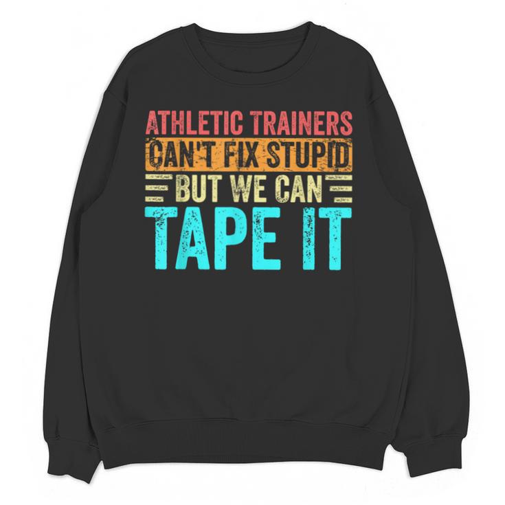 Athletic Trainers Fix Stupid Sports Graduation Vintage Unisex Sweatshirt