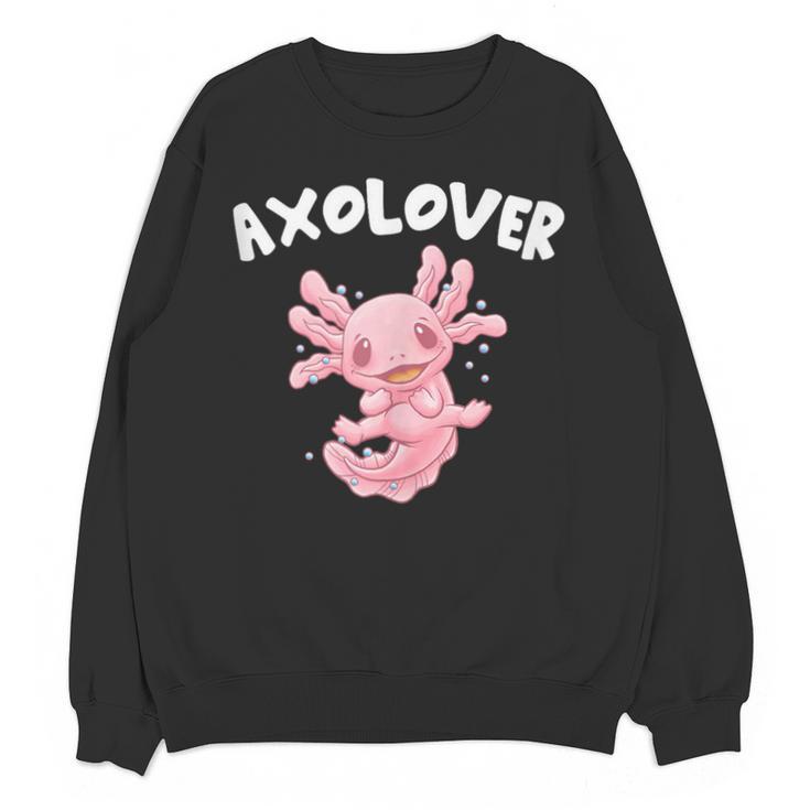 Axolovert Axolotl Humor Salamander Introvert Unisex Sweatshirt