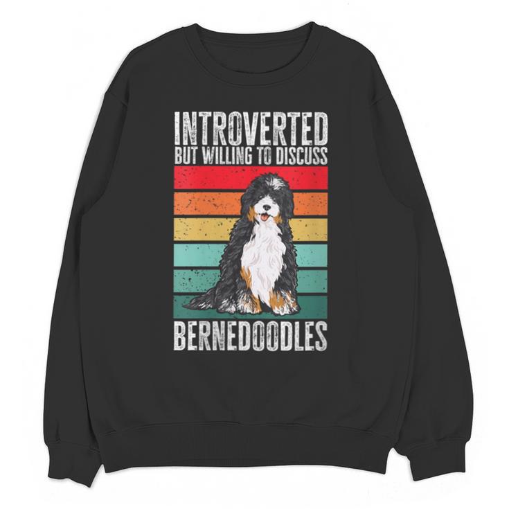 Bernedoodle Dog Introvert Bernedoodle Unisex Sweatshirt