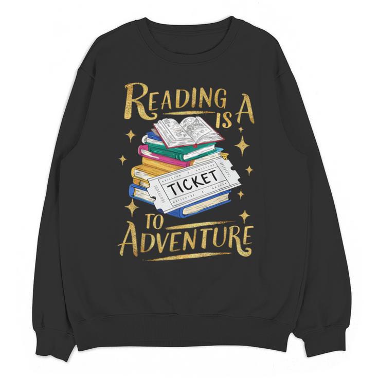 Book Adventure Library Student Teacher Book Unisex Sweatshirt