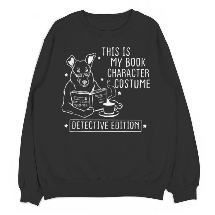 This Is My Book Character Costume Dog Reading a Book Unisex Sweatshirt