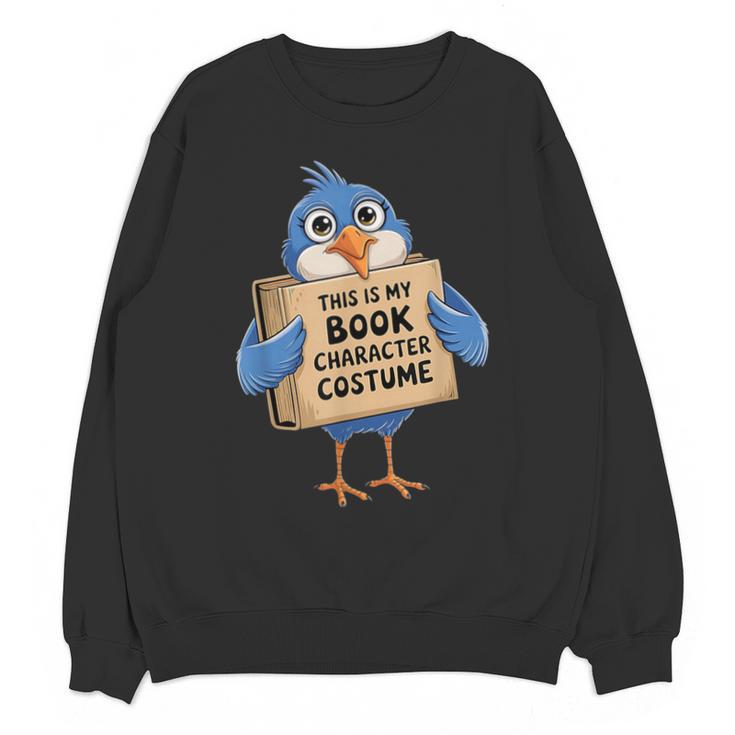This Is My Book Character Costume Pigeon Kids Reading Unisex Sweatshirt