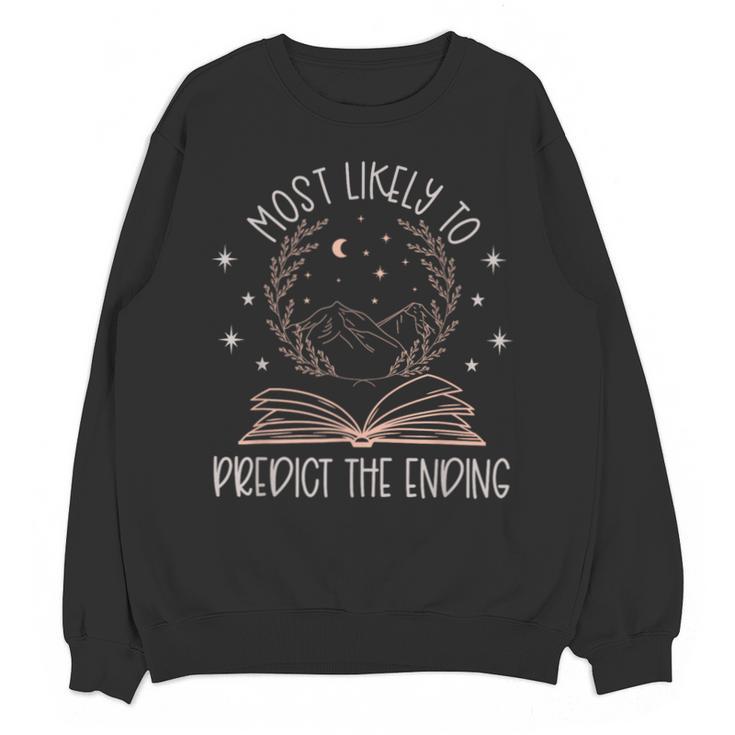 Book Club Shirts For Women Most Likely To Predict End Unisex Sweatshirt