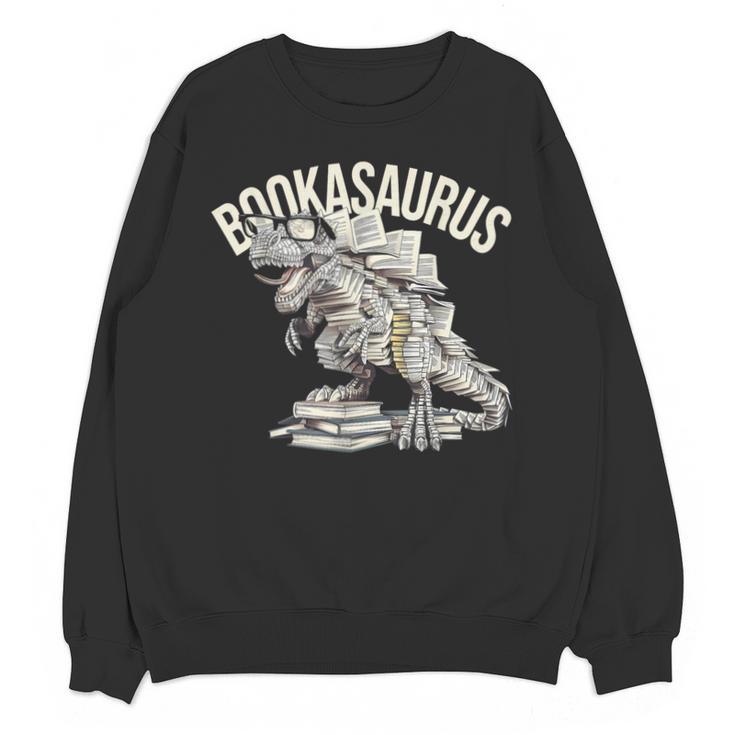 Book Dinosaur Bookworm T-Rex Dino Reading Books Book Unisex Sweatshirt
