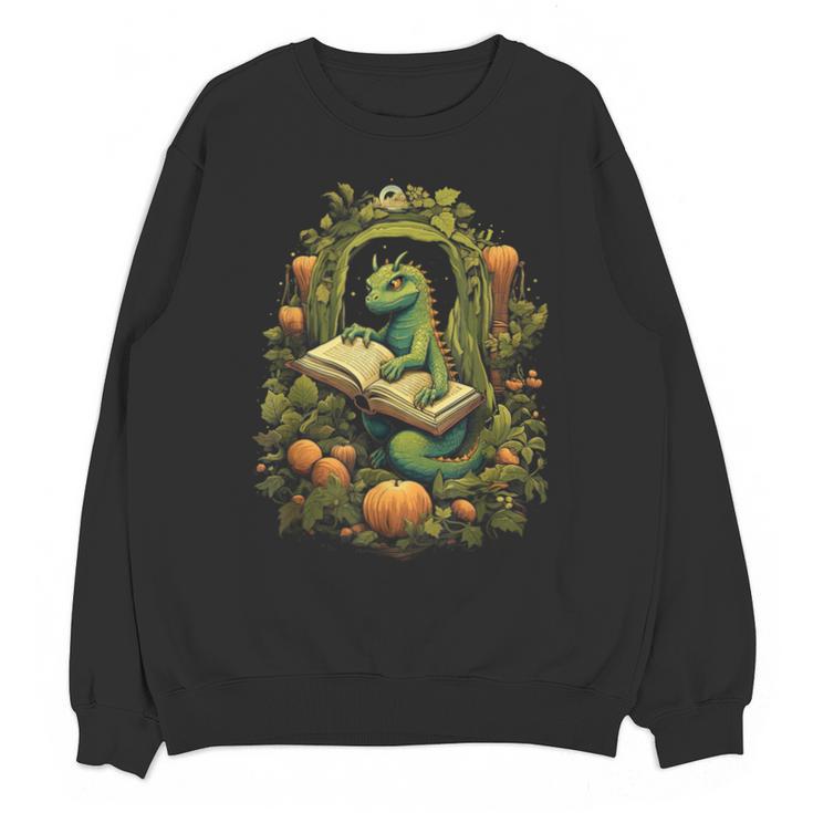 Book Dragon Reading Books Bookworm Fantasy Unisex Sweatshirt