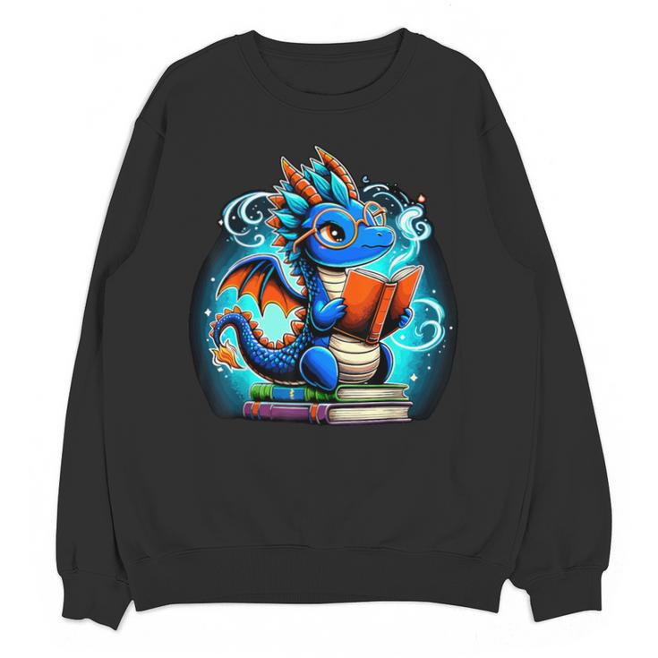 Book Dragon Reading Lover Unisex Sweatshirt
