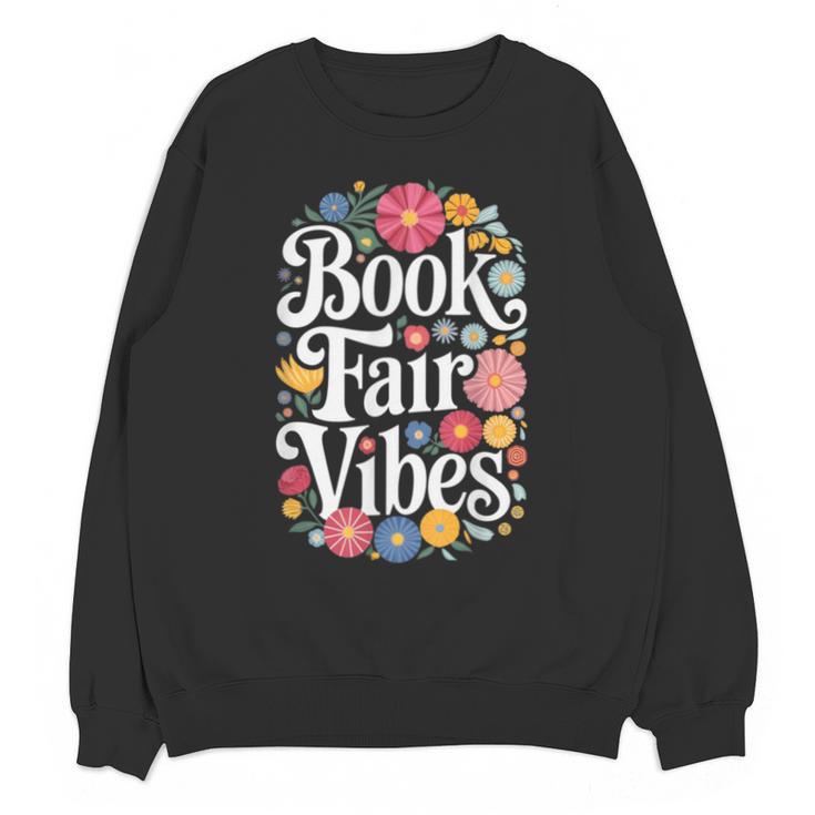 Book Fair Vibes Groovy 70s Retro School Librarian Unisex Sweatshirt
