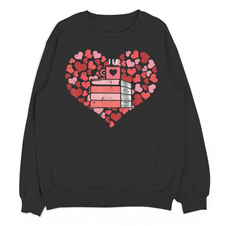 Book Heart Cute Read Book Reading Librarian Across America Unisex Sweatshirt