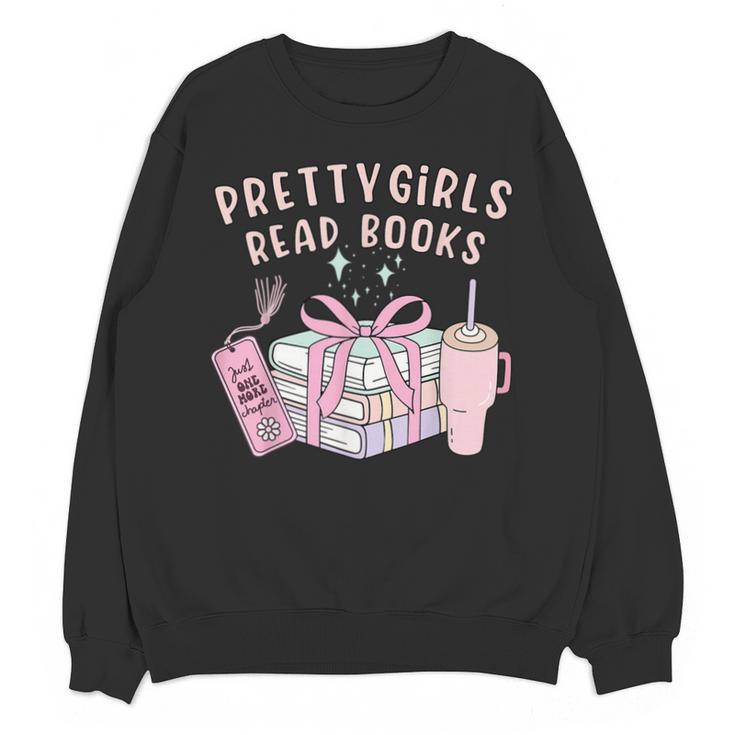 Book Lover's Pretty Girl's Read Books Unisex Sweatshirt
