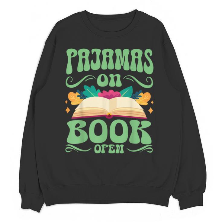 Book And Pajama Pajamas On Book Open Unisex Sweatshirt