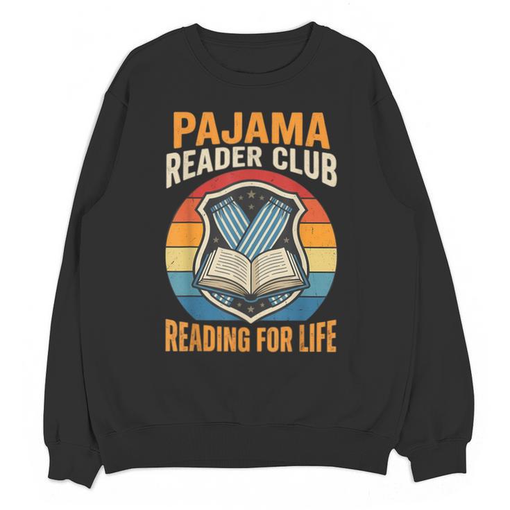 Book And Pajamas Reading Bedtime Unisex Sweatshirt