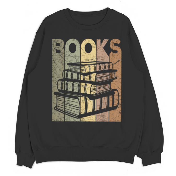 Book Reader Vintage Bookworm Retro Book Lover Unisex Sweatshirt