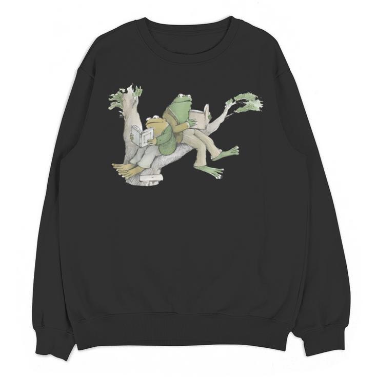 Book Shirt Frog Toad Vintage Book Frog Unisex Sweatshirt