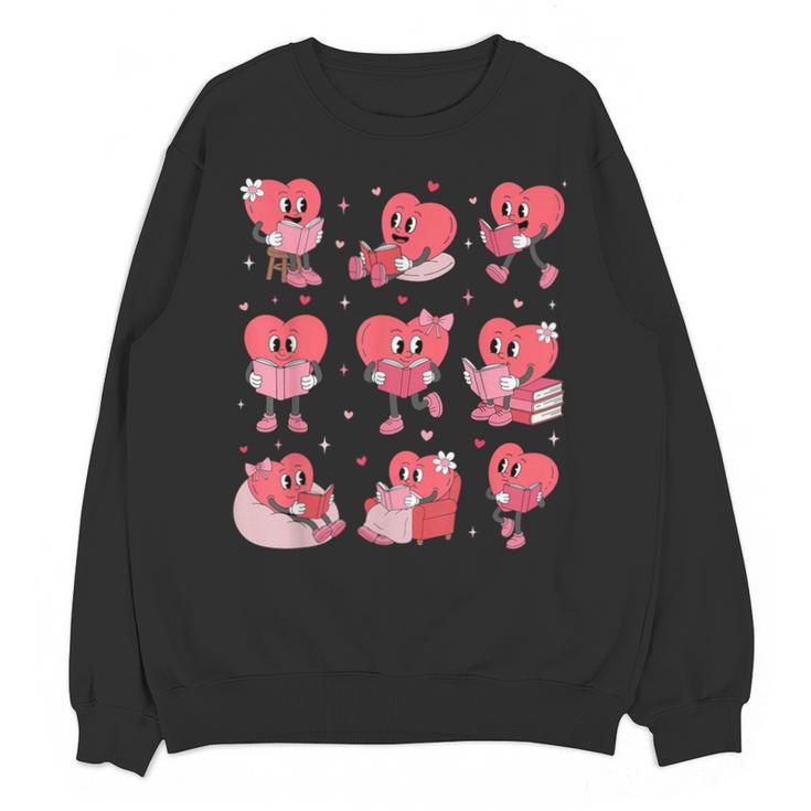 All Booked For Valentine Book Teacher Kids Girls Boys Unisex Sweatshirt