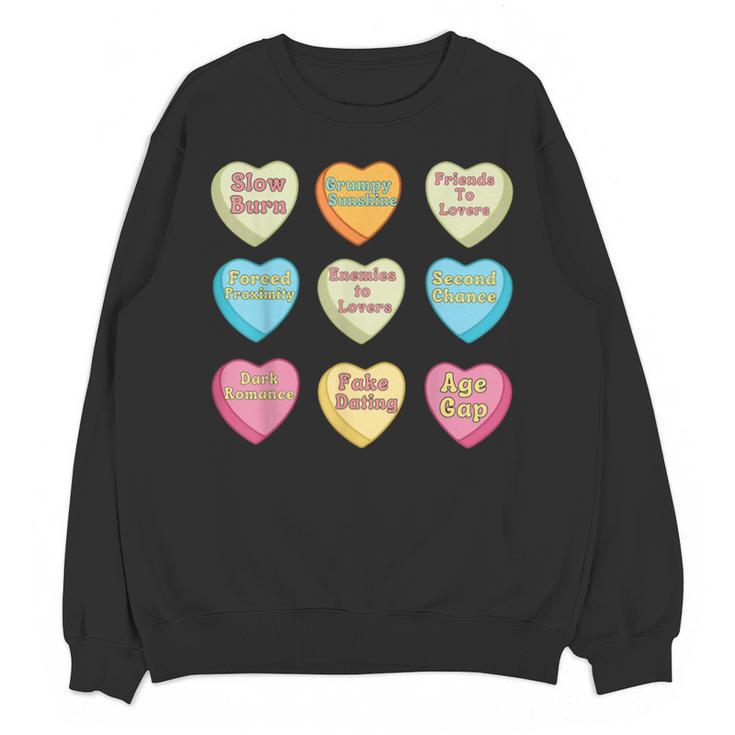 Bookish Romance Tropes Smut Reader Spicy Book Lover Unisex Sweatshirt